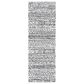 Safavieh Micro-Loop MLP228A 2"3" x 7" Ivory and Black Runner, , large