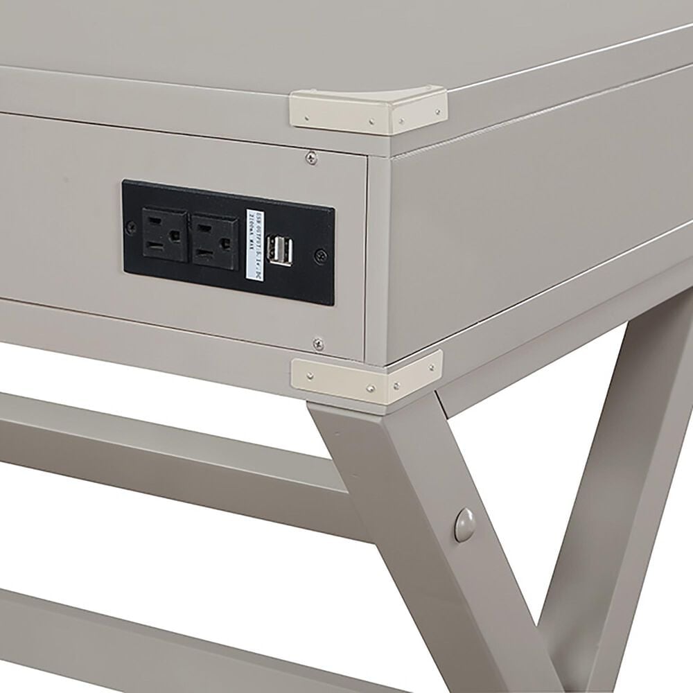 OSP Home Wellington 46&quot; Power Desk in Gray, , large
