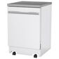 GE Appliances 24" Portable Dishwasher in White, , large