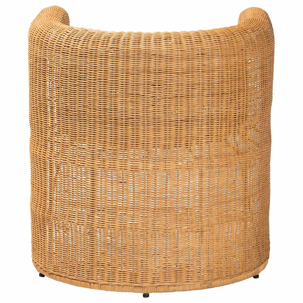 Baxton Studio Carina Arm Chair in Light Honey, , large