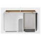 James Martin Vanities Lorelai 36" Single Vanity in Bright White with 3 cm Arctic Fall Solid Surface Top, , large