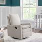 M Design Village Uptown Swivel Push Back Rocker Recliner in Sand, , large
