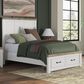 Ashley Savonport Queen Storage Panel Bed in White and Brown, , large