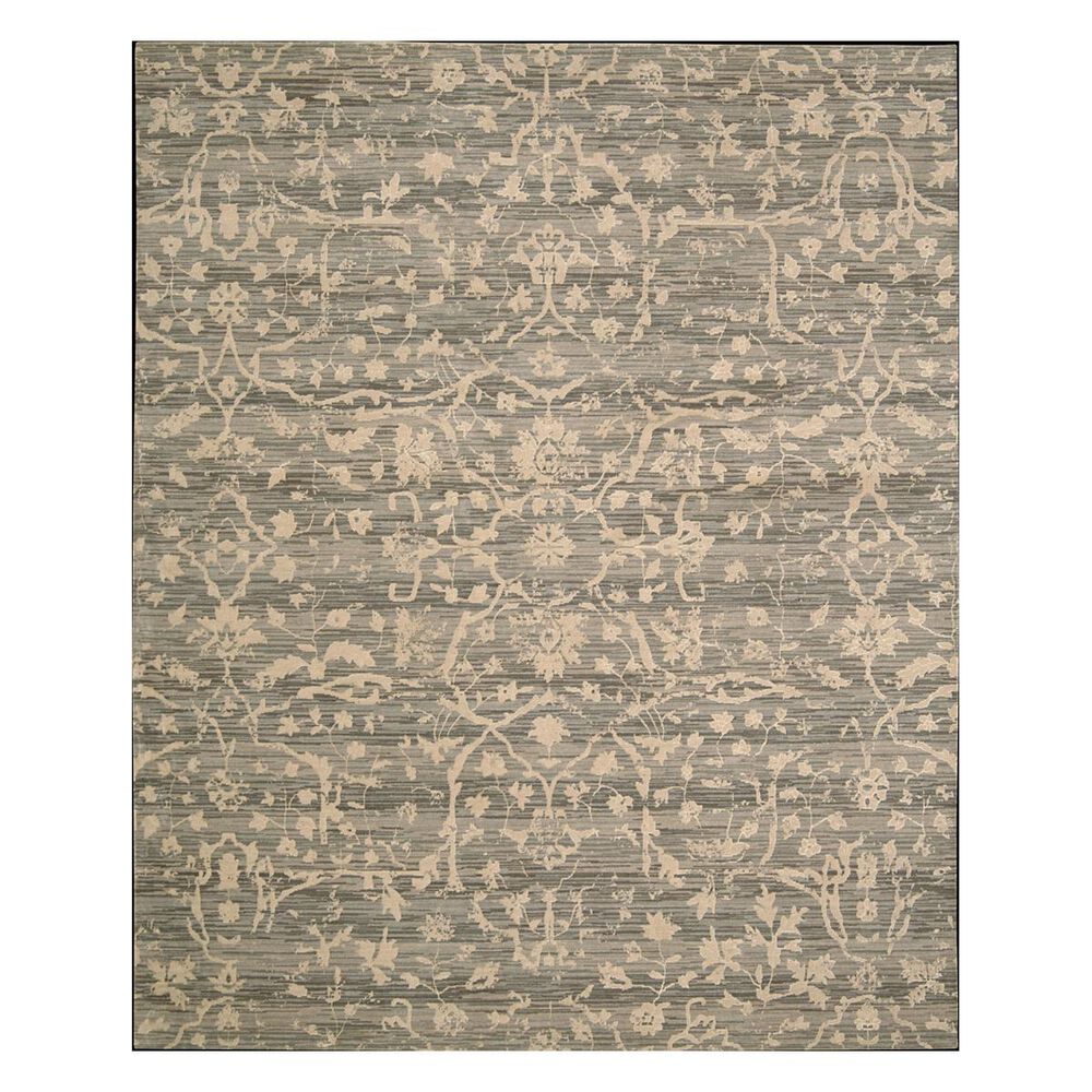 Nourison Silk Elements SKE22 12" x 15" Taupe Area Rug, , large