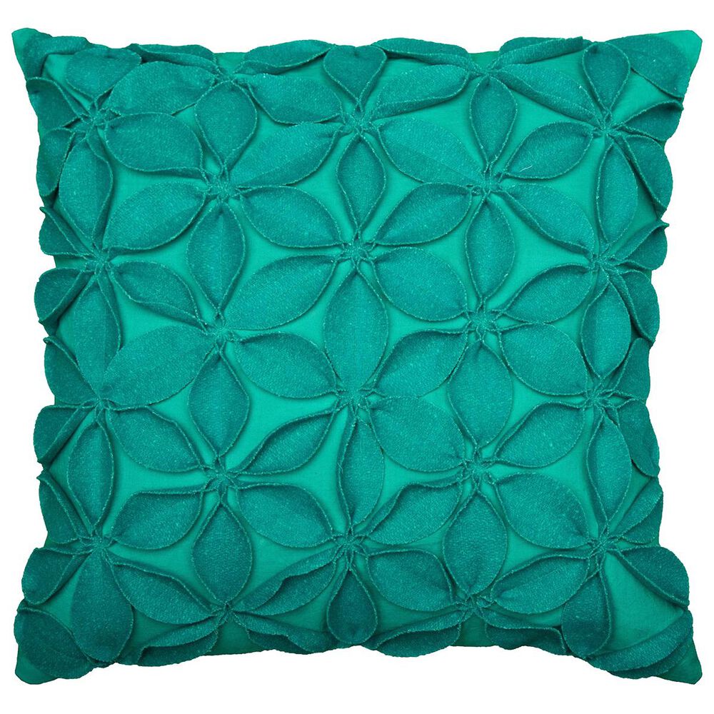 Rizzy Home 18" x 18" Pillow Cover in Bluish-Green, , large
