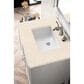 James Martin Vanities Athens 30" Single Bathroom Vanity in Glossy White with 3 cm Carrara White Marble Top and Rectangular Sink, , large