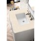 James Martin Vanities Athens 30" Single Bathroom Vanity in Glossy White with 3 cm Carrara White Marble Top and Rectangular Sink, , large