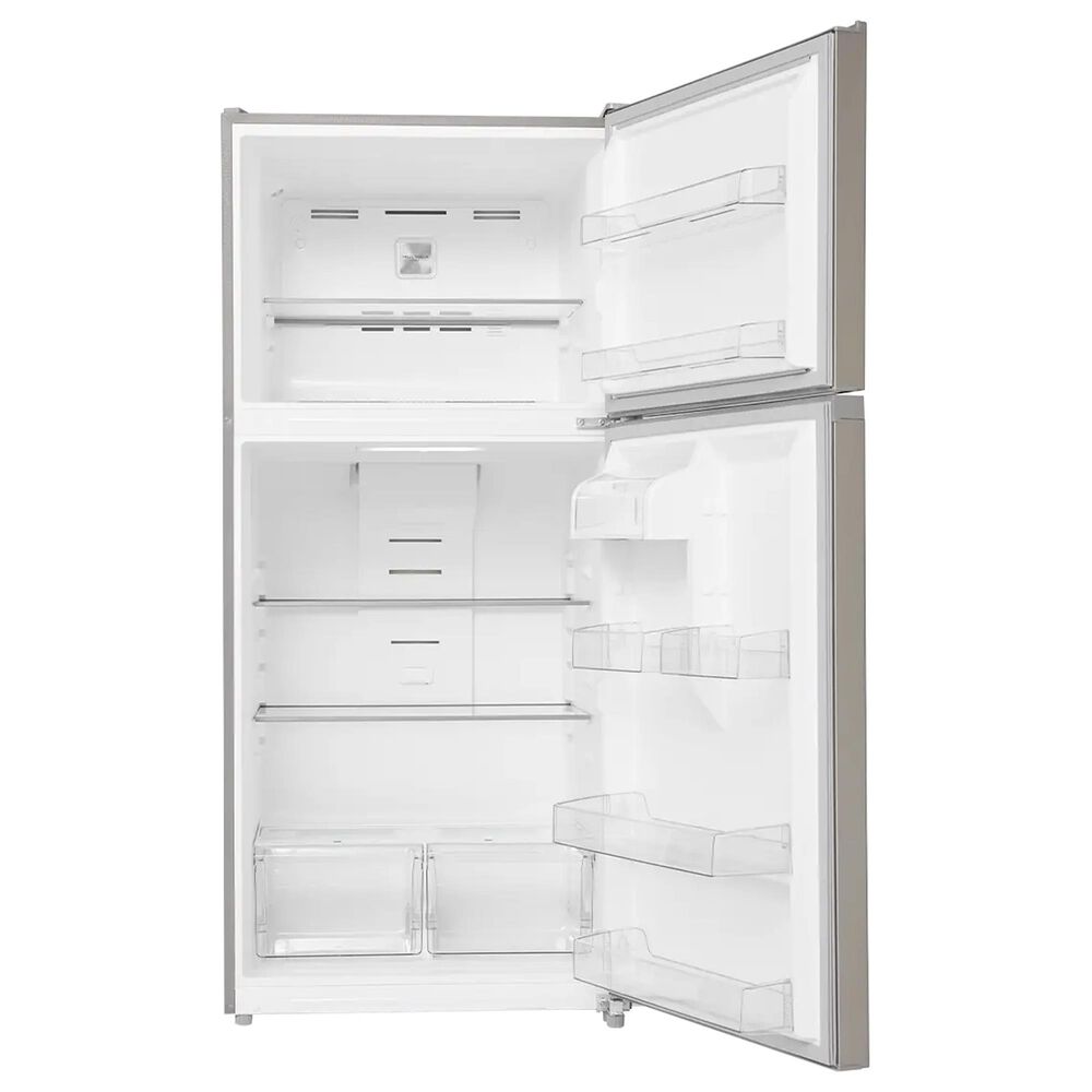 Midea 18 Cu. Ft. Garage Ready Top-Freezer Refrigerator in Stainless Steel, , large