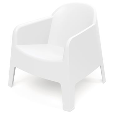 Zentro Living Milane Relax Lounge Chair in White, , large