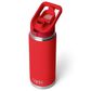 YETI Rambler 26 Oz Water Bottle with Flip Chug Cap in Rescue Red, , large
