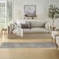 Nourison Rustic Textures Ivory and Light Blue 2"2" x 7"6" Runner, , large
