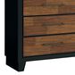 Ashley Kraeburn 6-Drawer Dresser in Brown and Satin Black, , large