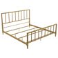 Furniture of America Blair King Slat Bed in Gold, , large
