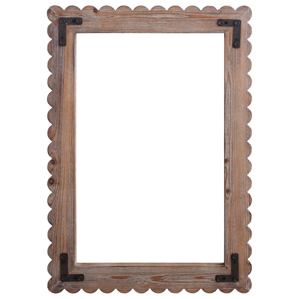 Flair Industries Wall Mirror in White Washed, , large
