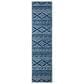Safavieh Tulum 2" x 11" Navy and Ivory Runner, , large