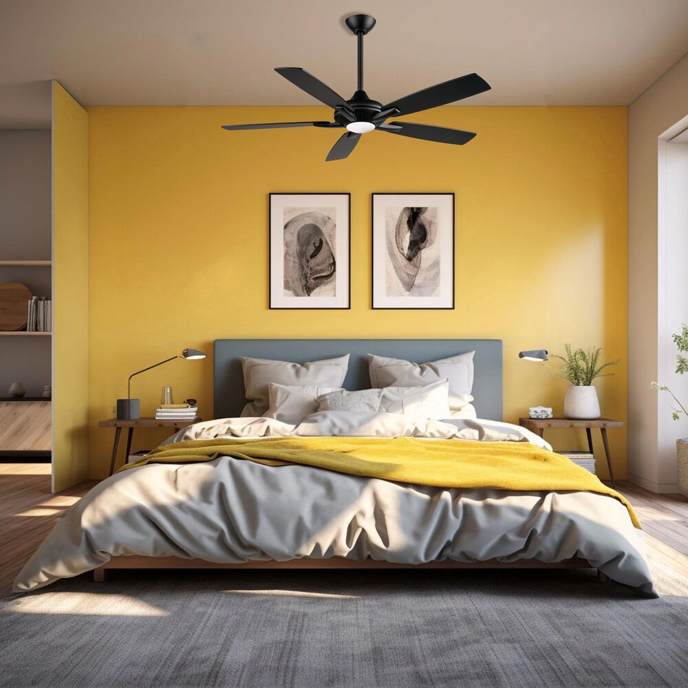 Minka-Aire Dyno 52" Ceiling Fan with Dark Walnut Blades in Coal, , large