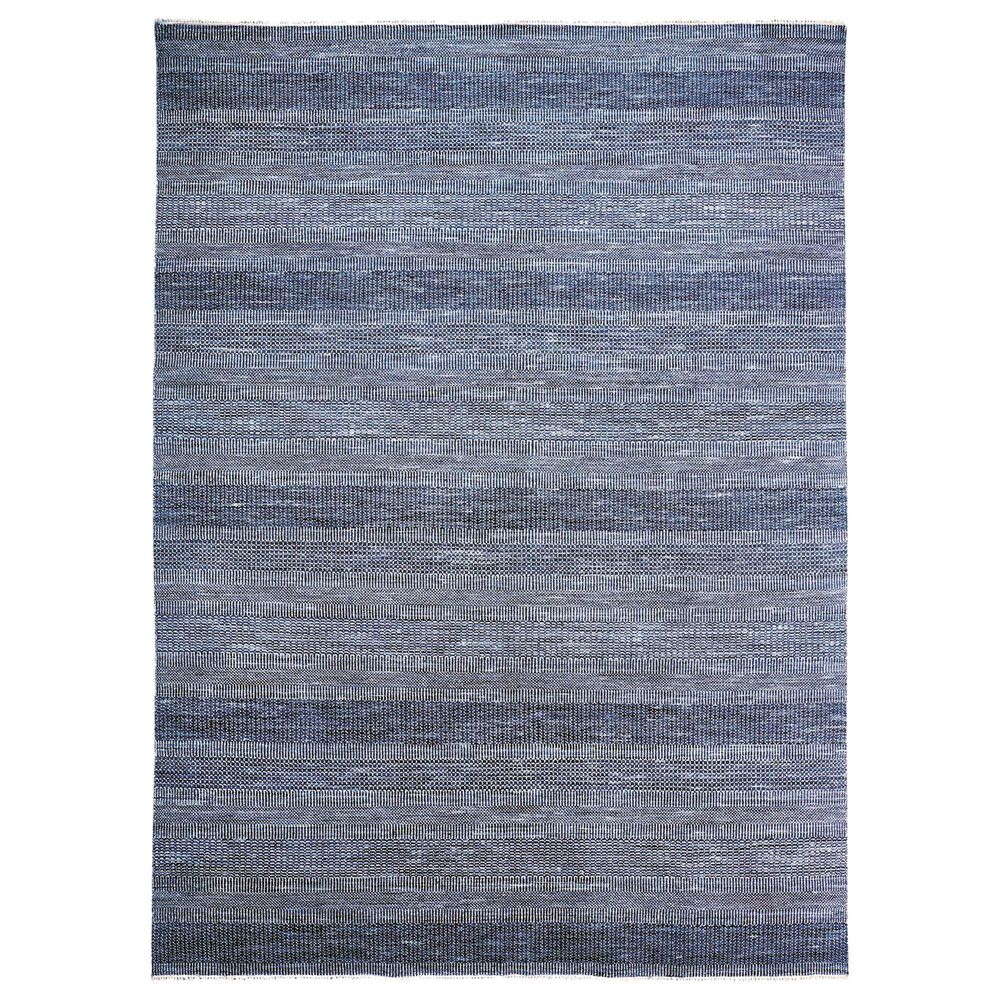 Feizy Rugs Janson I6062 7'9" x 9'9" Navy and Silver Area Rug, , large
