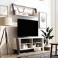 Furniture of America Friedman 2-Piece Entertainment Center in White and Gray, , large