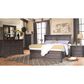 Napa Furniture Design Grand Louie Queen Storage Bed in Ebony and Wheat, , large
