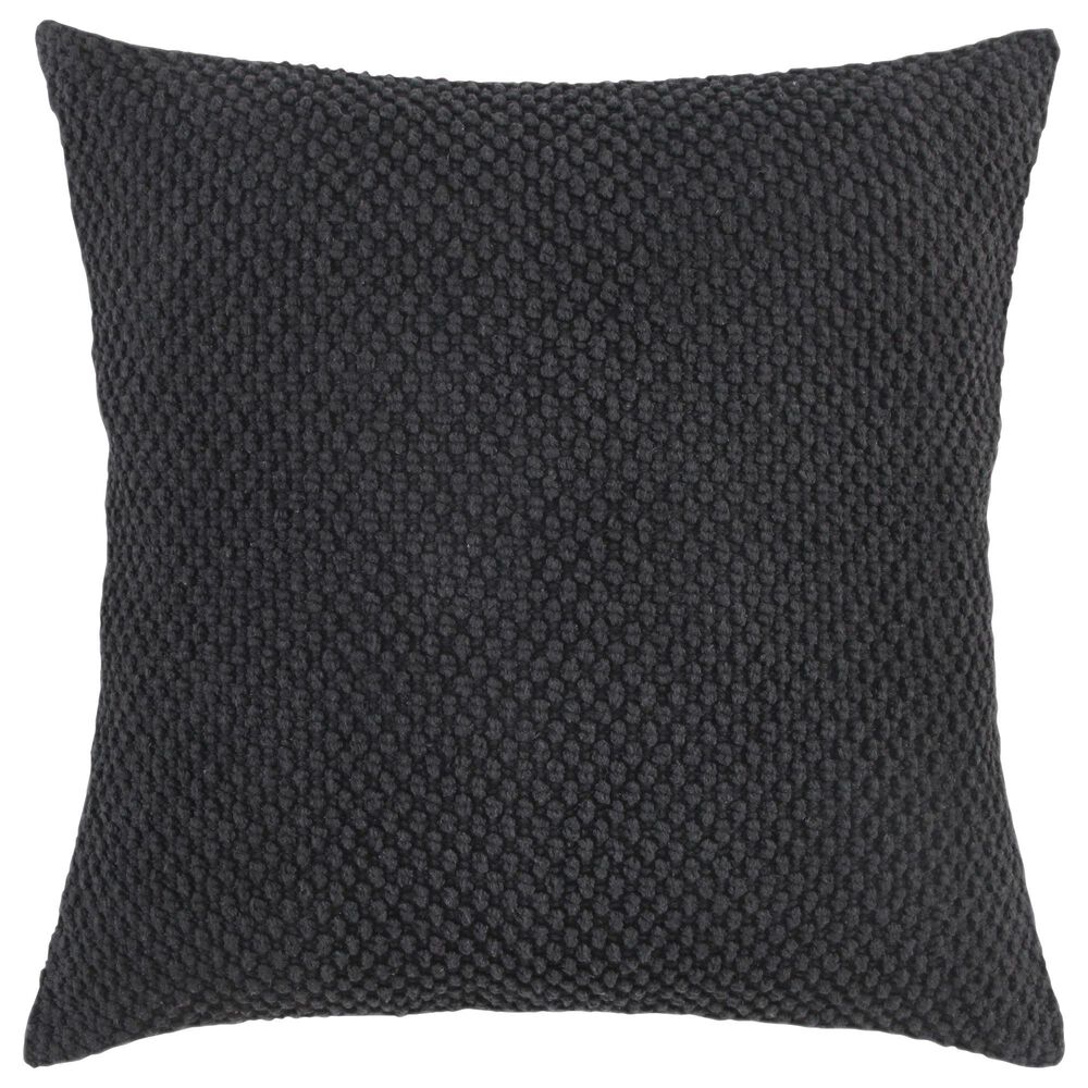 Rizzy Home 20" Poly Filled Pillow in Black, , large