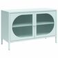 DHP Luna Wide 2-Door Accent Cabinet with Fluted Glass in Sky Blue, , large