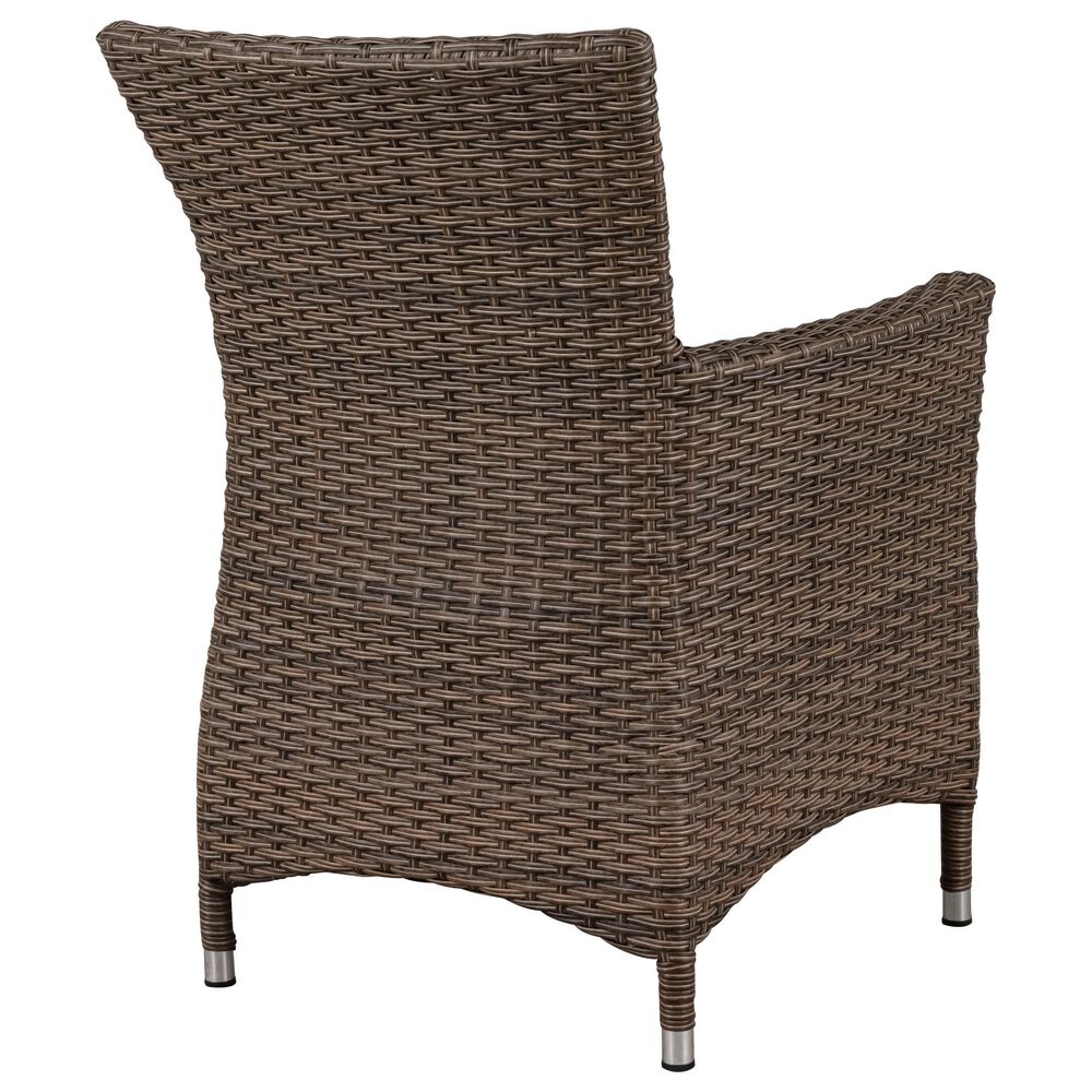 Global Note Collections Bella Steel Woven Dining Chair, , large