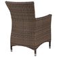 Global Note Collections Bella Steel Woven Dining Chair, , large