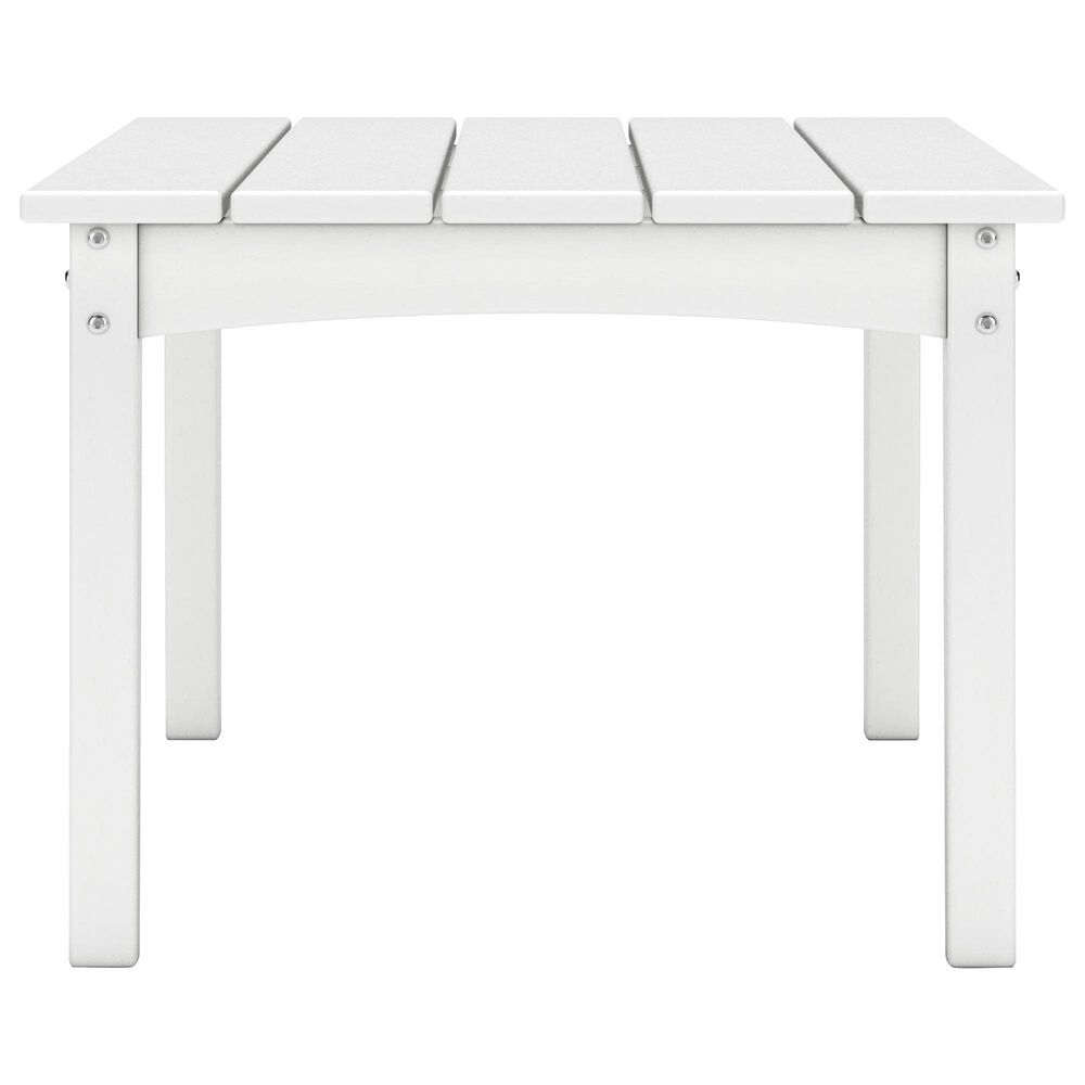 Ashley Hyland Wave Patio Rectangular Coffee Table in Bright White, , large