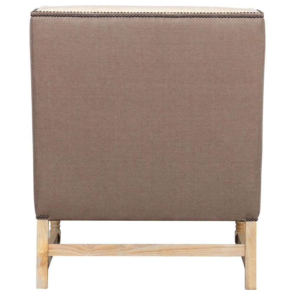 Vintage Furnishings Antwerpen Luca Arm Chair in Two Tone Linen, , large