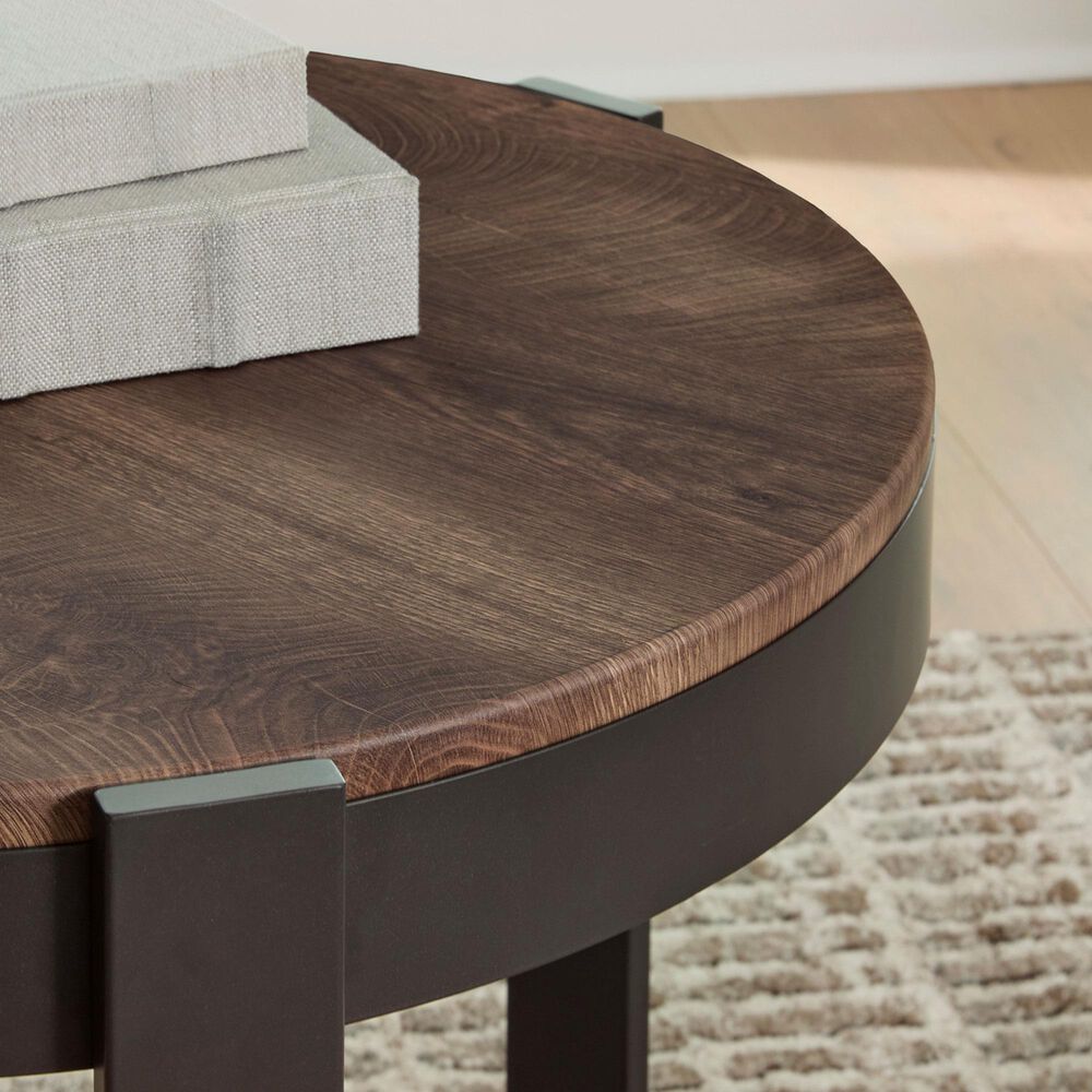 Ashley Horizon Hills Occasional Table in Brown and Black (Set of 3), , large