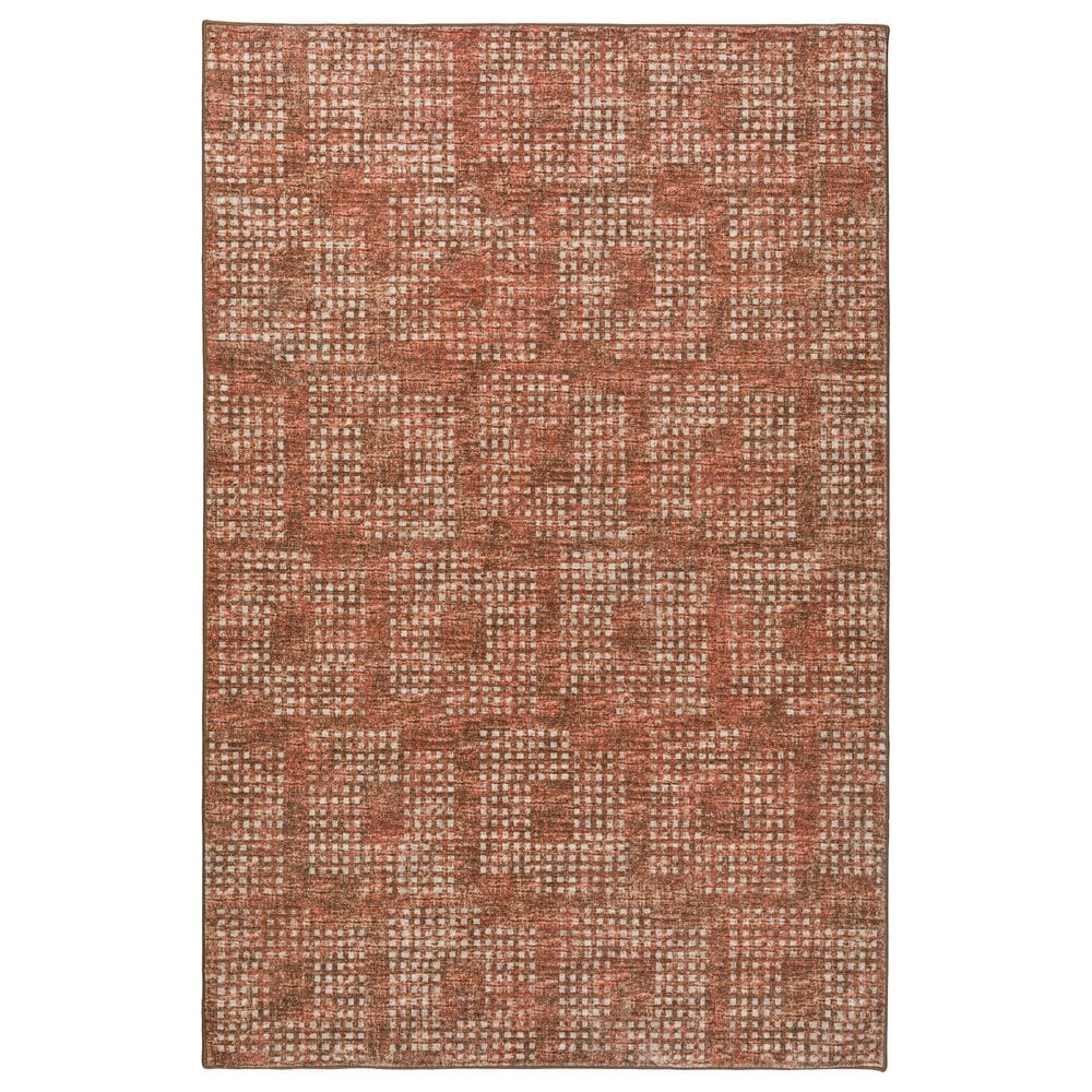 Dalyn Rug Company Delano 8" Round Paprika Indoor/Outdoor Area Rug, , large