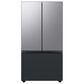 Samsung Bespoke Bespoke 3-Door French Door Refrigerator Top Panel in Stainless Steel, , large