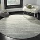 Safavieh Adirondack ADR113T 6" Round Slate and Cream Area Rug, , large