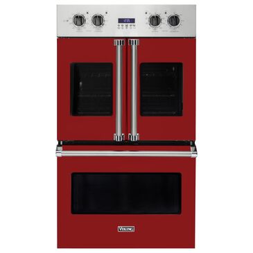 Viking Range 30" Electric Double French-Door Oven in Apple Red, , large