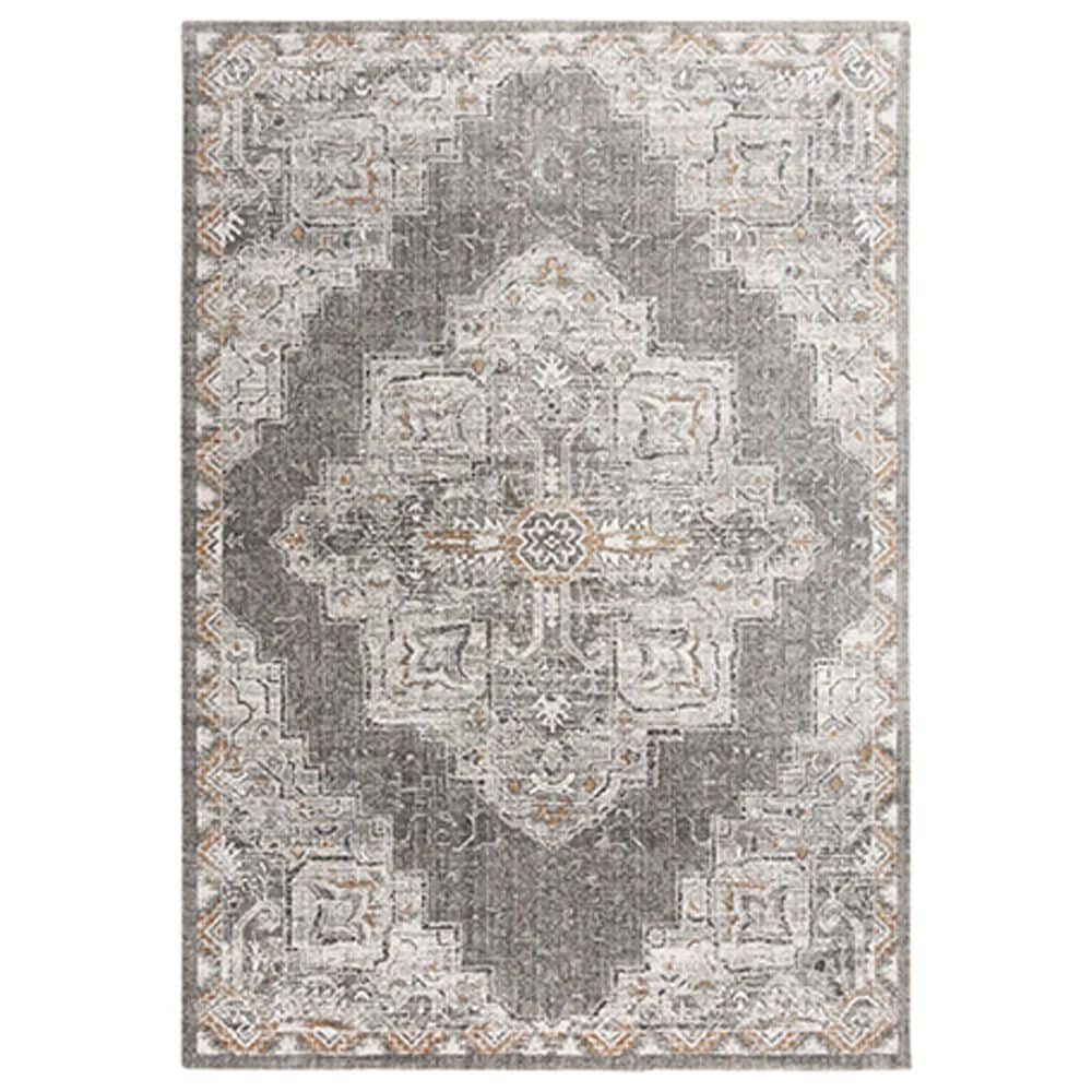 RIZZY Anatolia ANT743 5"2" x 7"9" Light Gray Area Rug, , large