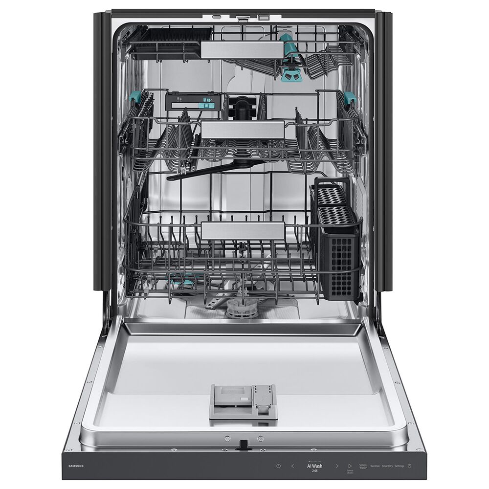 Samsung 24&quot; Bespoke Smart Dishwasher with 3rd Rack Washing System in Fingerprint Resistant Matte Black, , large