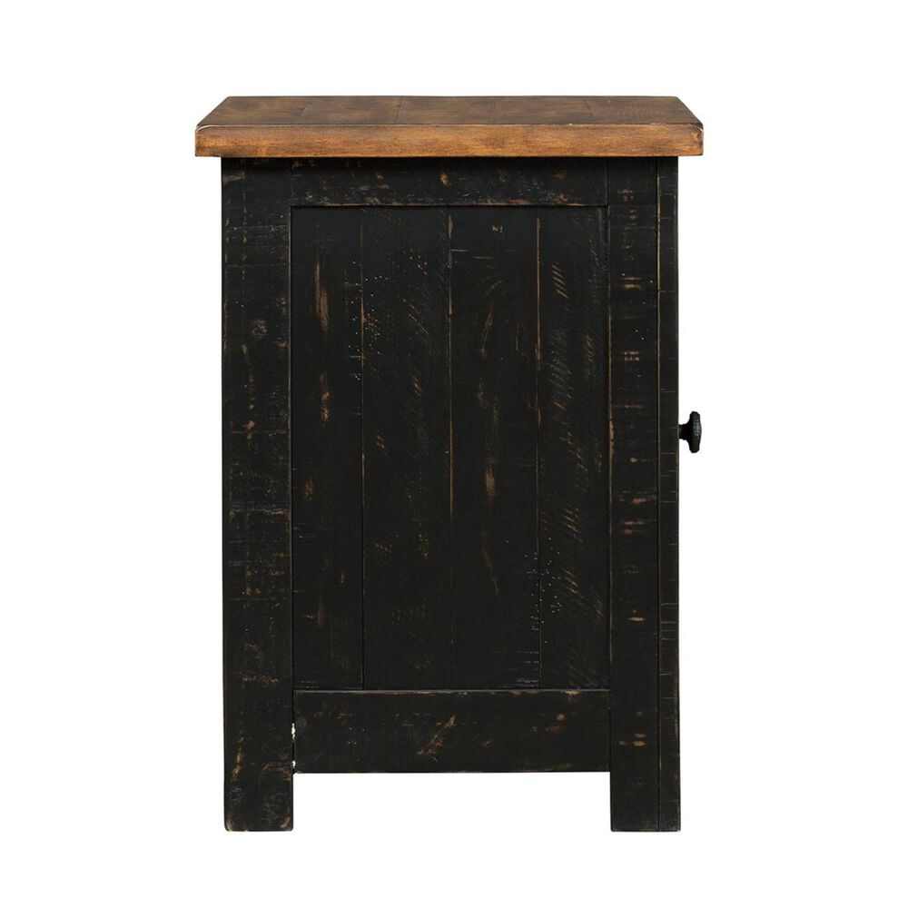 Ashley Valebeck Chair Side End Table in Black and Brown, , large