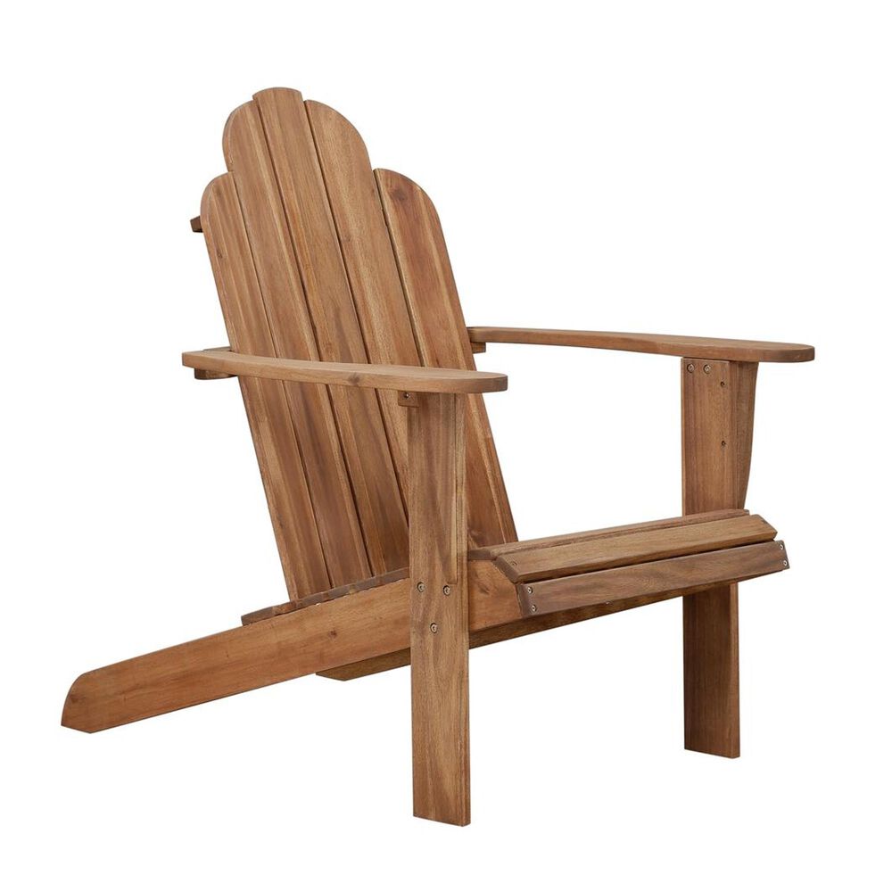 Linden Boulevard Adirondack Outdoor Chair in Teak, , large