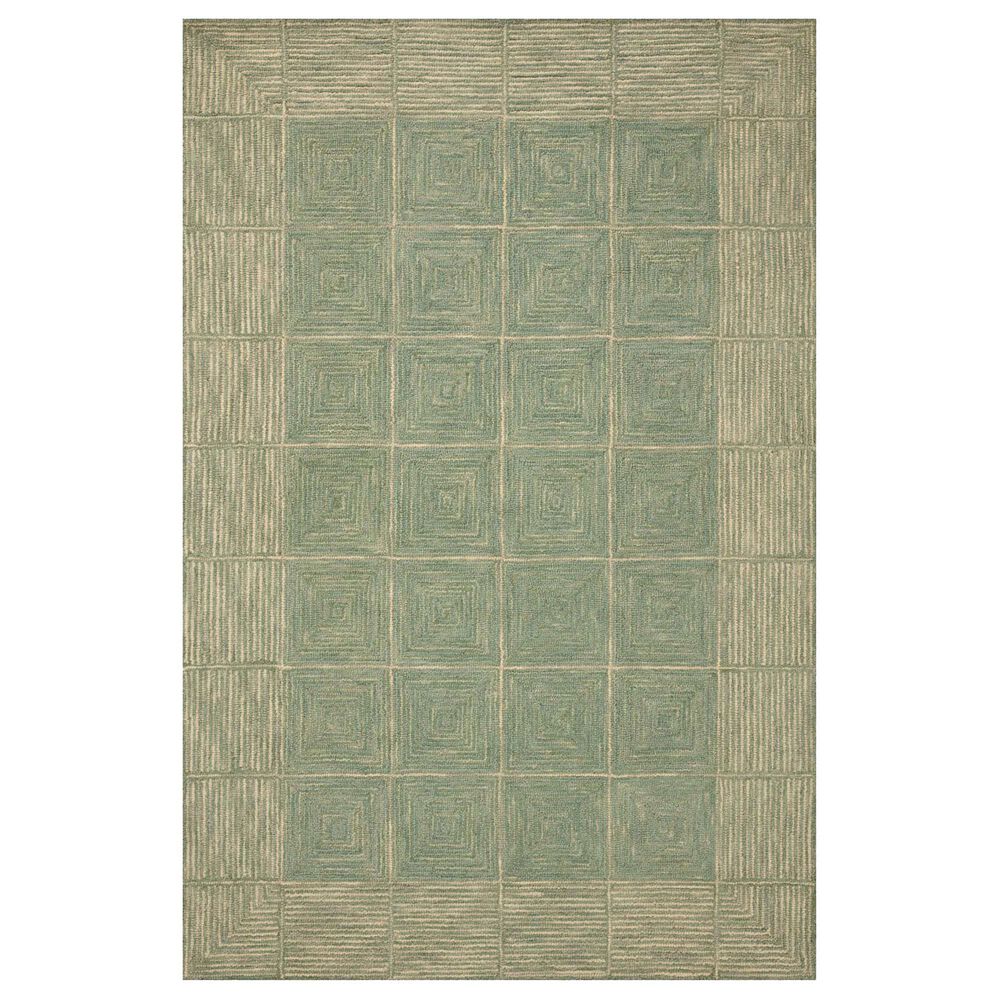 Chris Loves Julia x Loloi Francis 8"6" x 12" Green and Natural Area Rug, , large