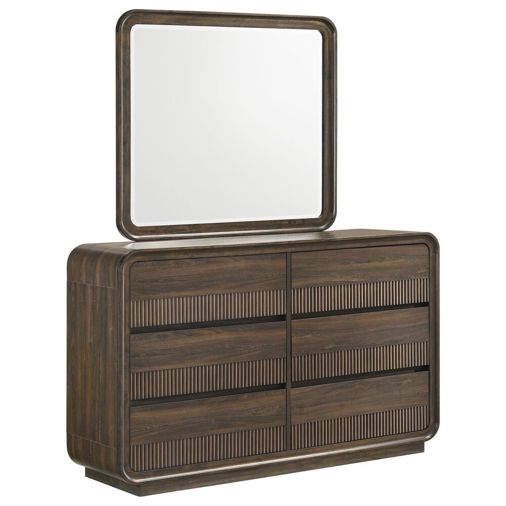 Crown Mark Kinkaid Dresser and Mirror, , large