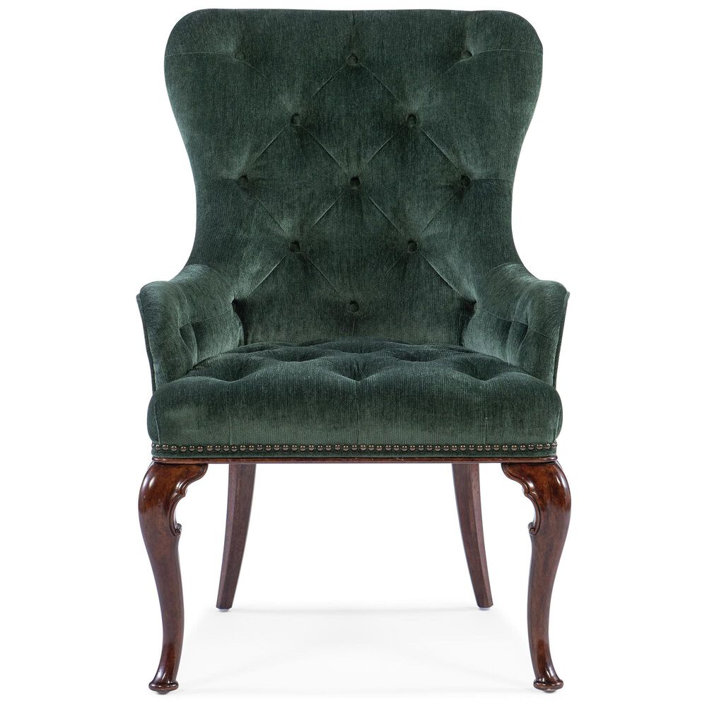 Hooker Furniture Charleston Host Chair in Green Velvet, , large