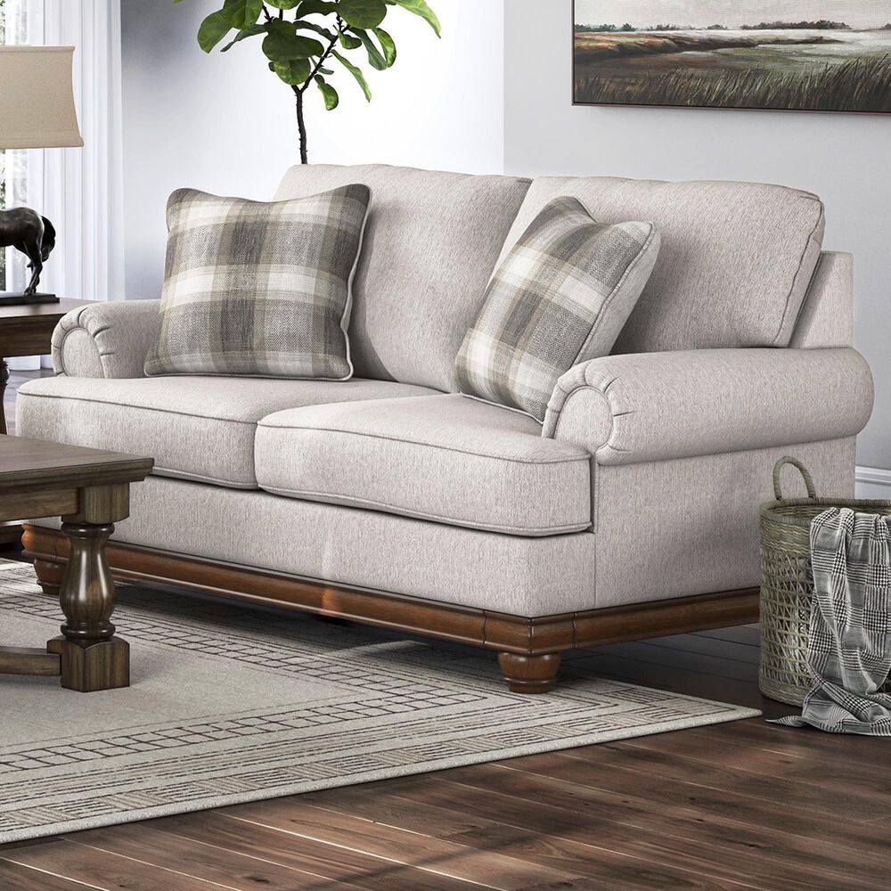 Ashley Clearbrooke Stationary Loveseat in Sandstone, , large