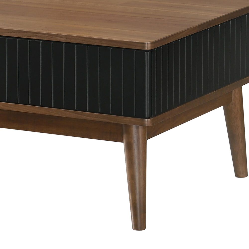 Blue River Amigo Coffee Table in Black/Walnut, , large
