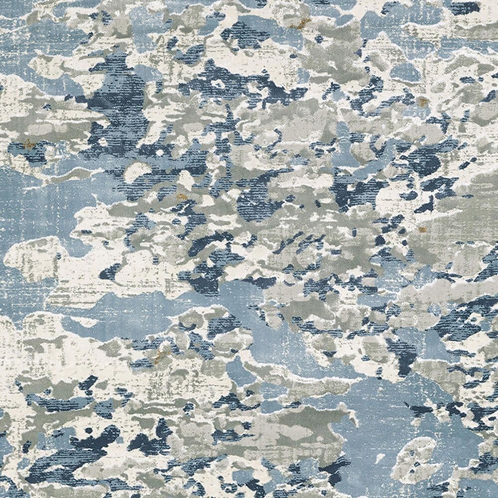 Oriental Weavers Easton Abstract Blues 6&#39;7&quot; x 9&#39;6&quot; Grey Area Rug, , large