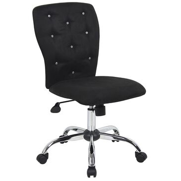 Regal Co. Tiffany Microfiber Chair in Black, , large