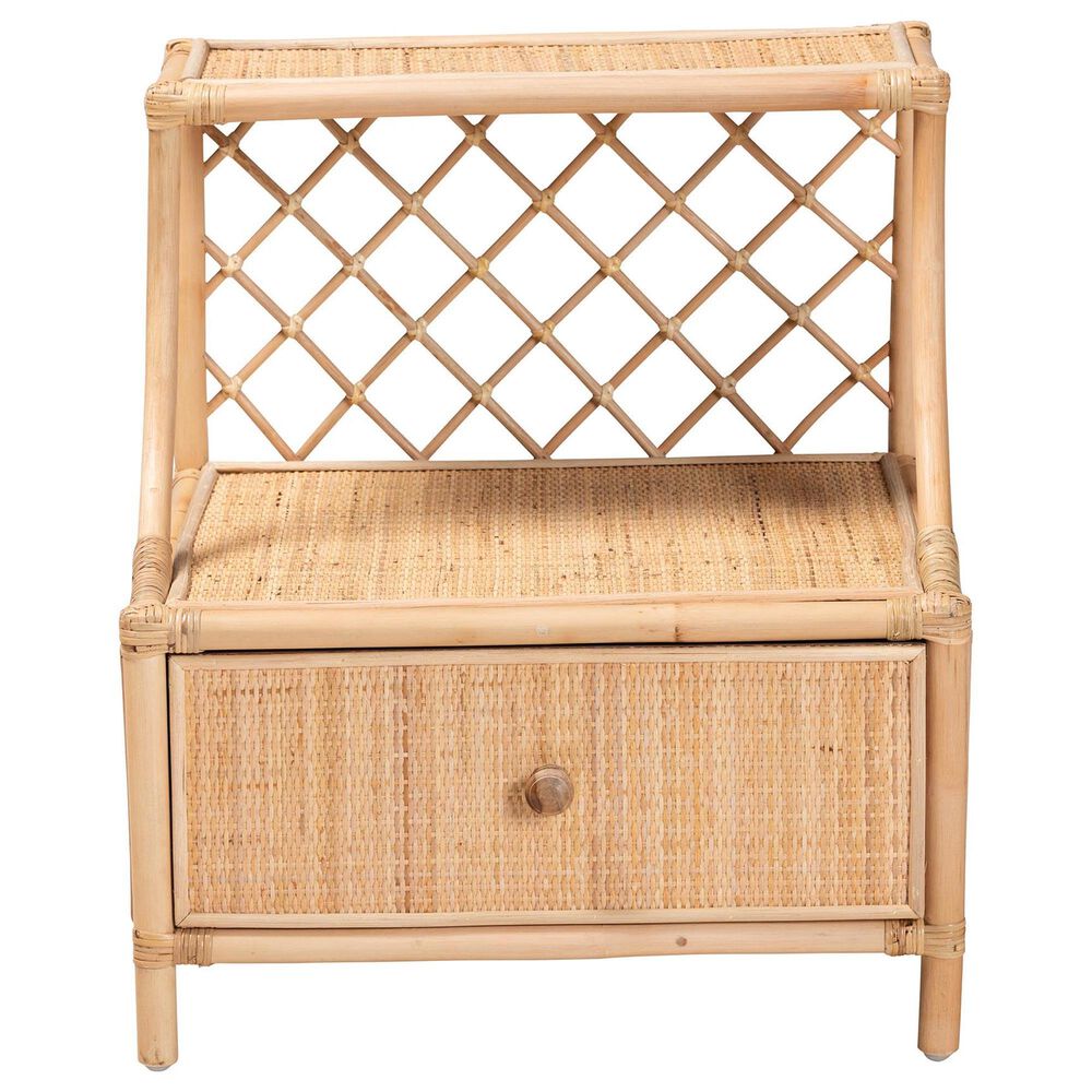 Baxton Studio Lalo 1-Drawer Nightstand in Natural Brown, , large