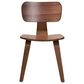 Baxton Studio Billie Side Chair in Walnut Brown, , large