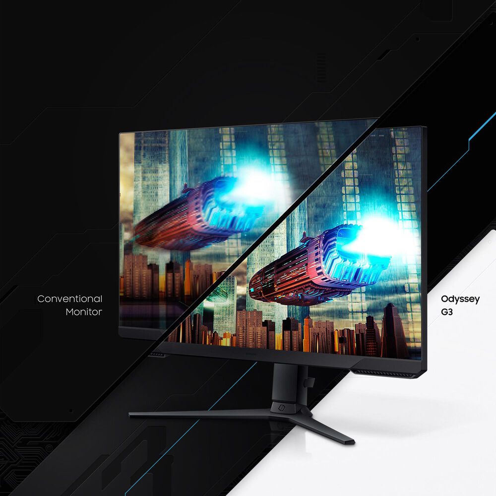 Samsung 27&quot; Odyssey AMD FreeSync Premium Gaming Monitor in Black, , large