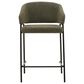 Blue Sun Designs Cathey Counter Stool with Olive Fabric Seat, , large