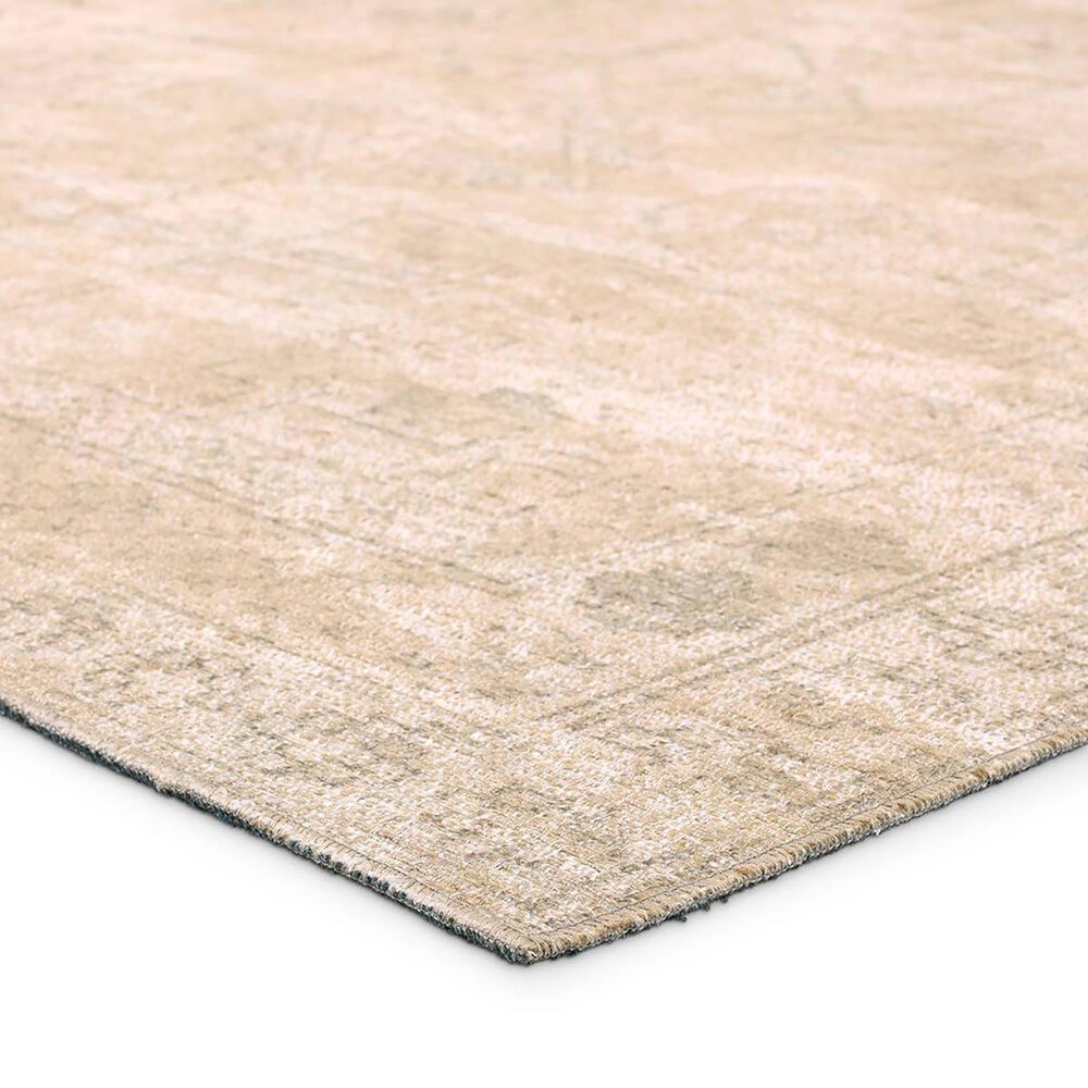 Jaipur Edage Tegona 2&#39;6&quot; x 8&#39; Smoke Gray, Shell, Frappe and Malt Ball Runner, , large